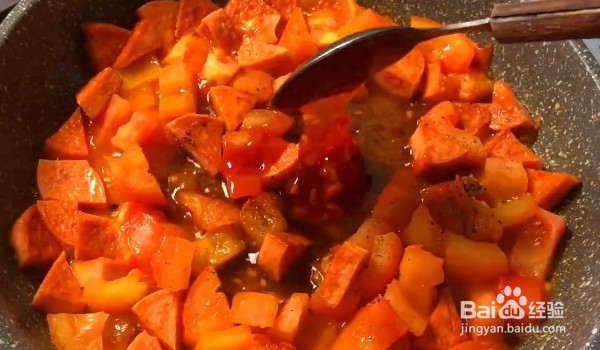 如何做好吃的番茄火腿芝士焗饭