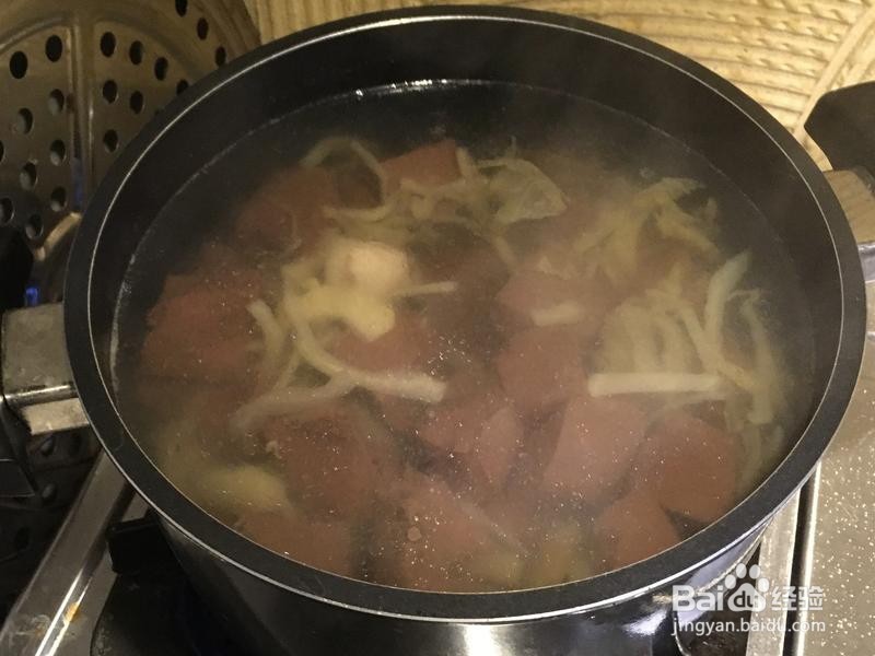 沙茶酸菜猪血汤