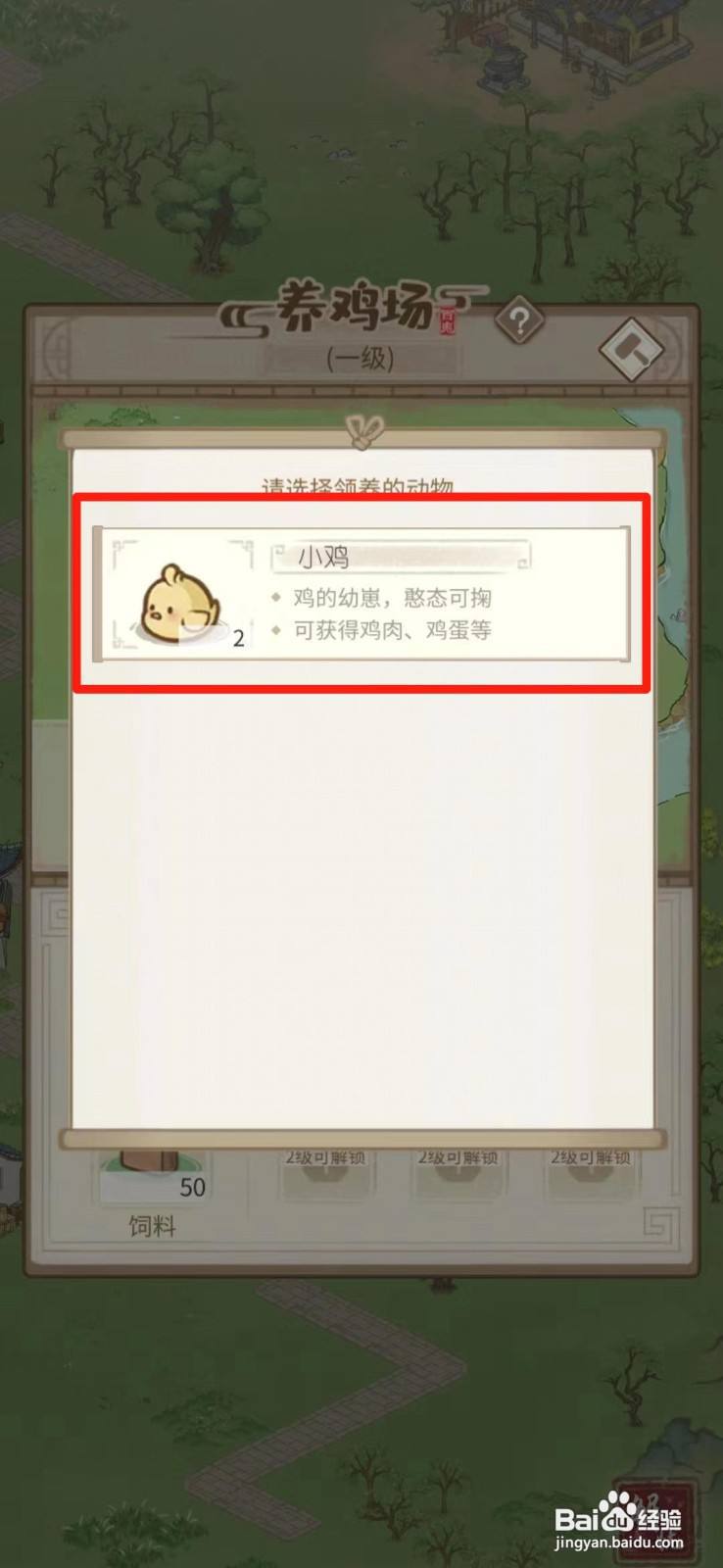 解忧小村落如何饲养小鸡