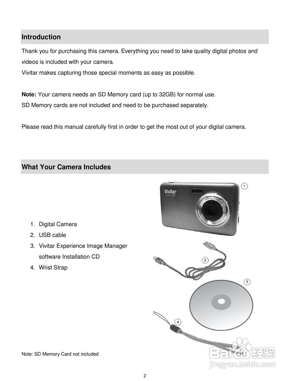 威达ViviCam T027数码相机使用说明书:[1]