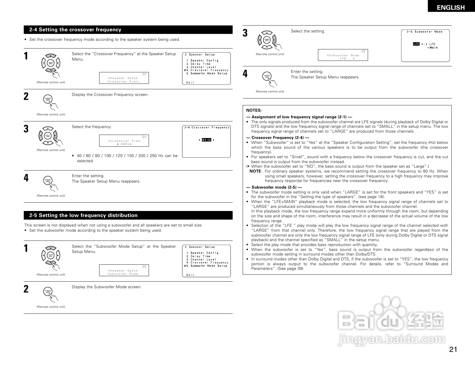 DENON AVR-2805收音环绕扩音机操作说明书:[2]