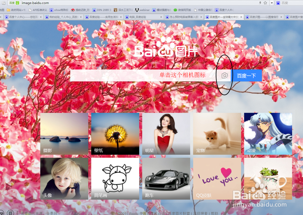 百度图片搜索新功能——用图片搜索图片和信息