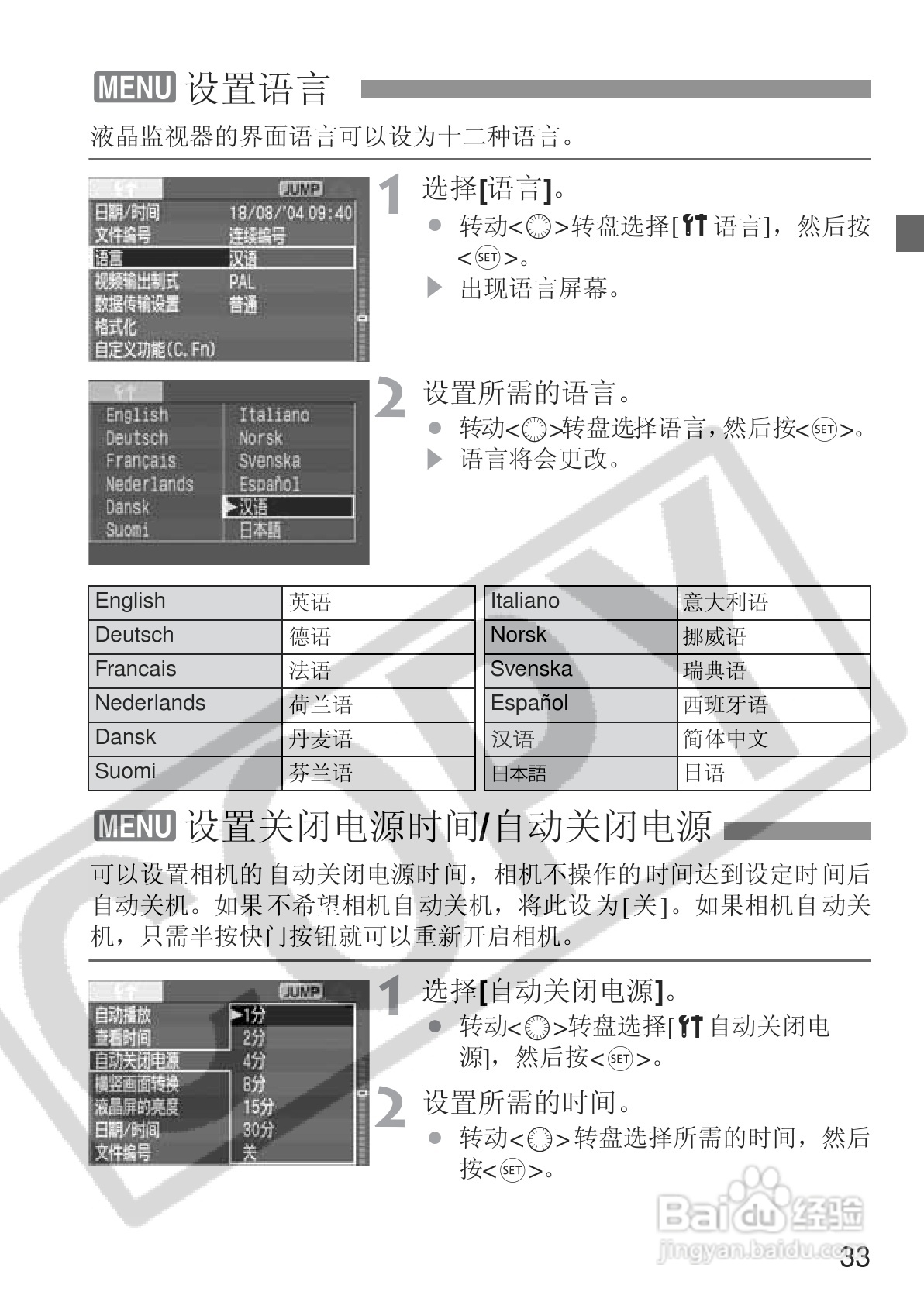 佳能EOS 20D数码相机使用说明书:[4]