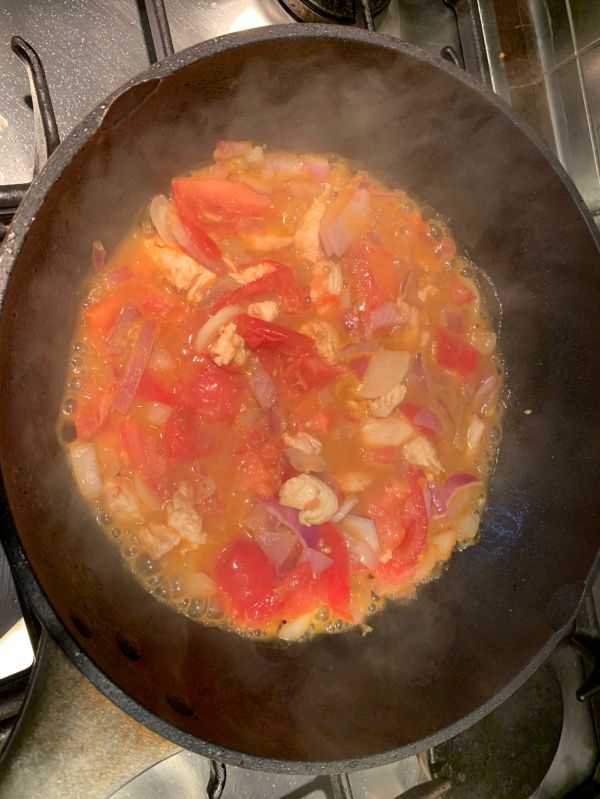 番茄芝士鸡肉焗饭