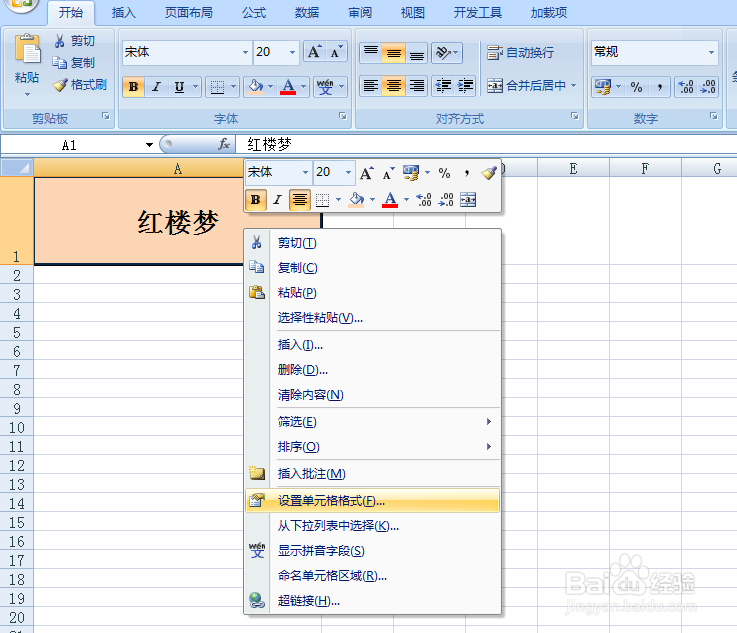 EXCEL中如何调整单元格的文字方向
