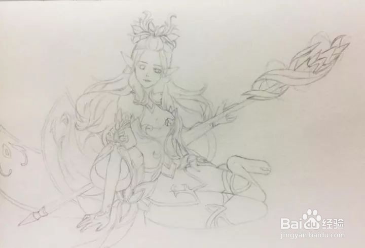 王者荣耀中王昭君手绘怎么画？