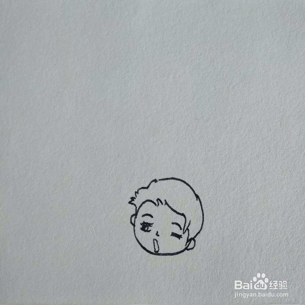 如何画一个在写作业时胡思乱想的男孩创意画？