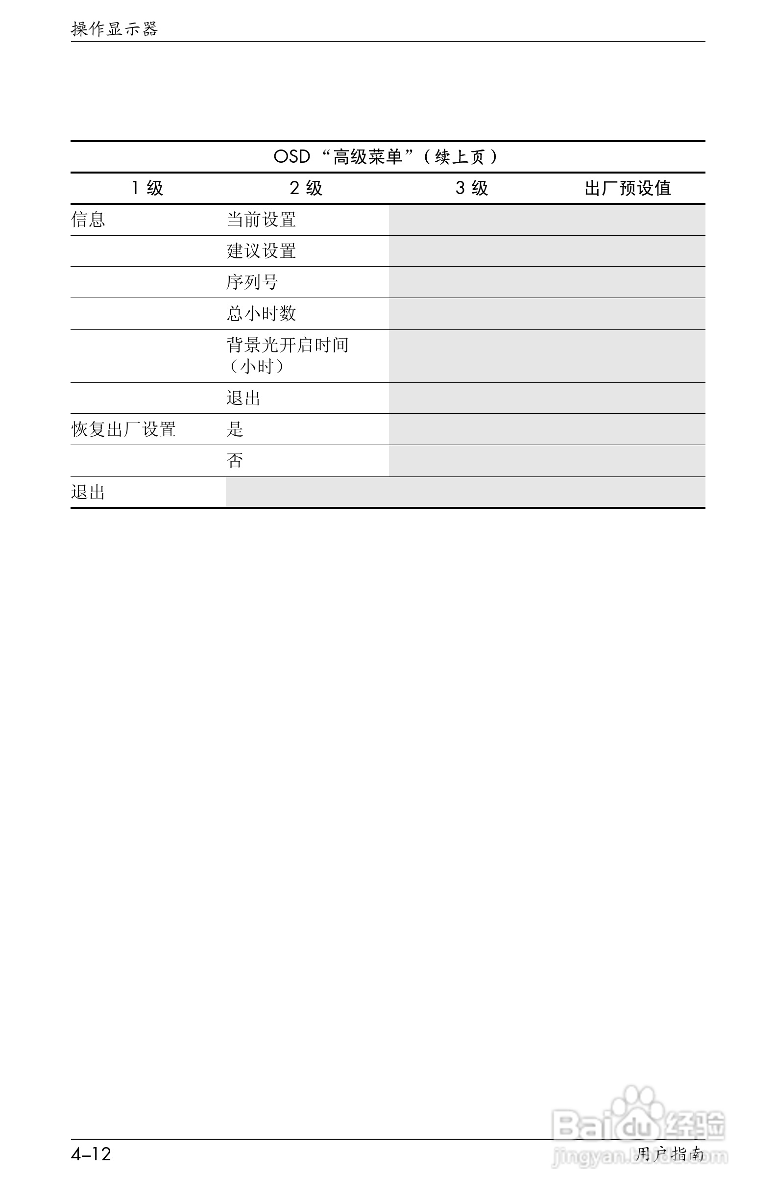 惠普VS17液晶显示器使用说明书:[6]