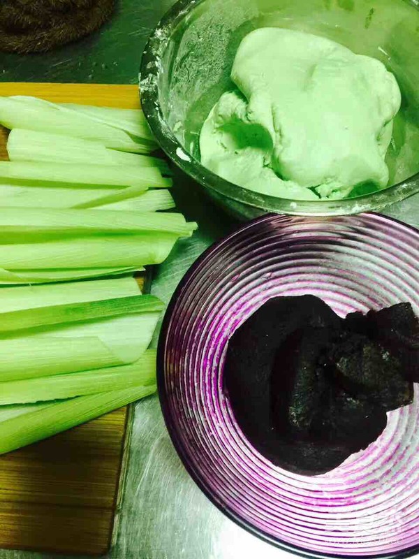 红豆沙青团的做法