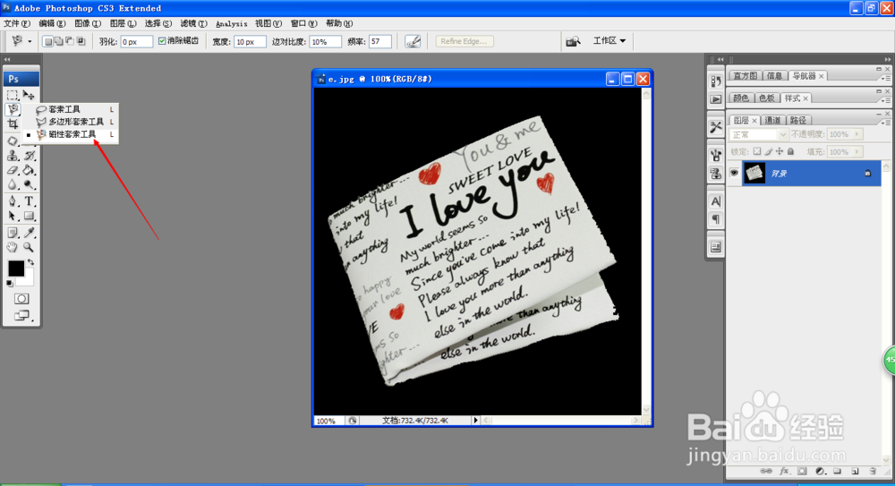 如何使用photoshop磁性套索工具进行抠图