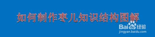 如何制作枣儿知识结构图解
