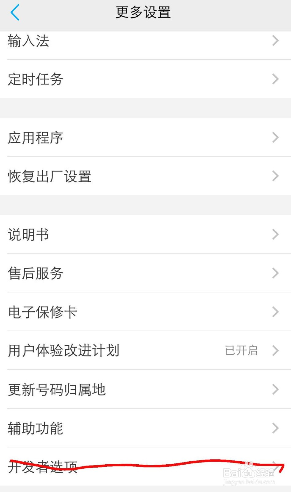 手机如何打开开发者选项