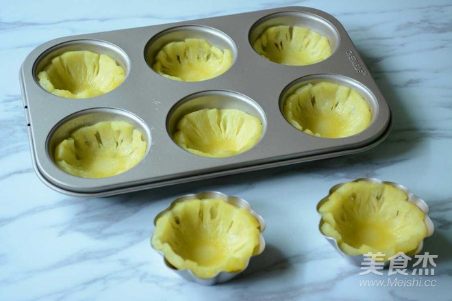 烤菠萝花的做法