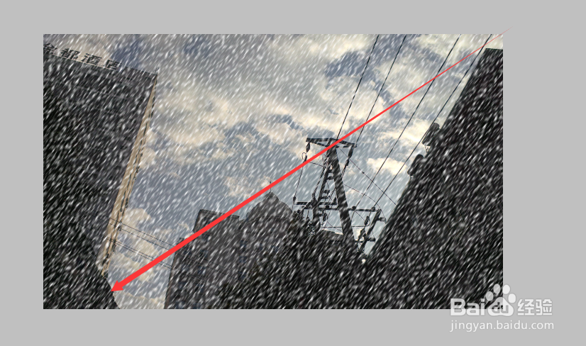 photoshop里面如何做下雪的动画
