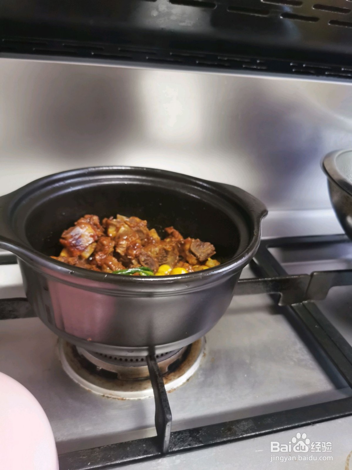 排骨焖板栗的做法