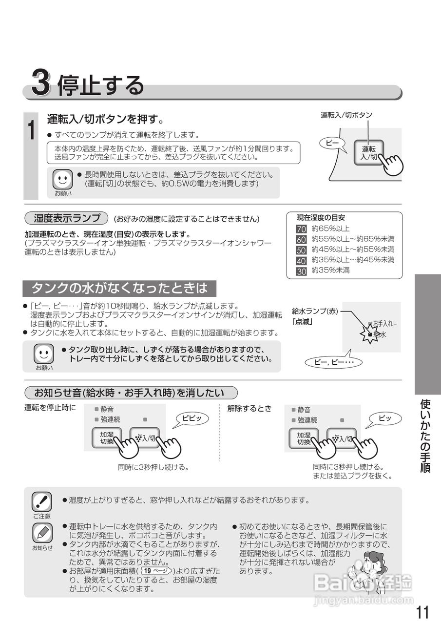 SHARP 加热汽化式加湿器HV-Y50CX/Y70CX 说明书:[2]