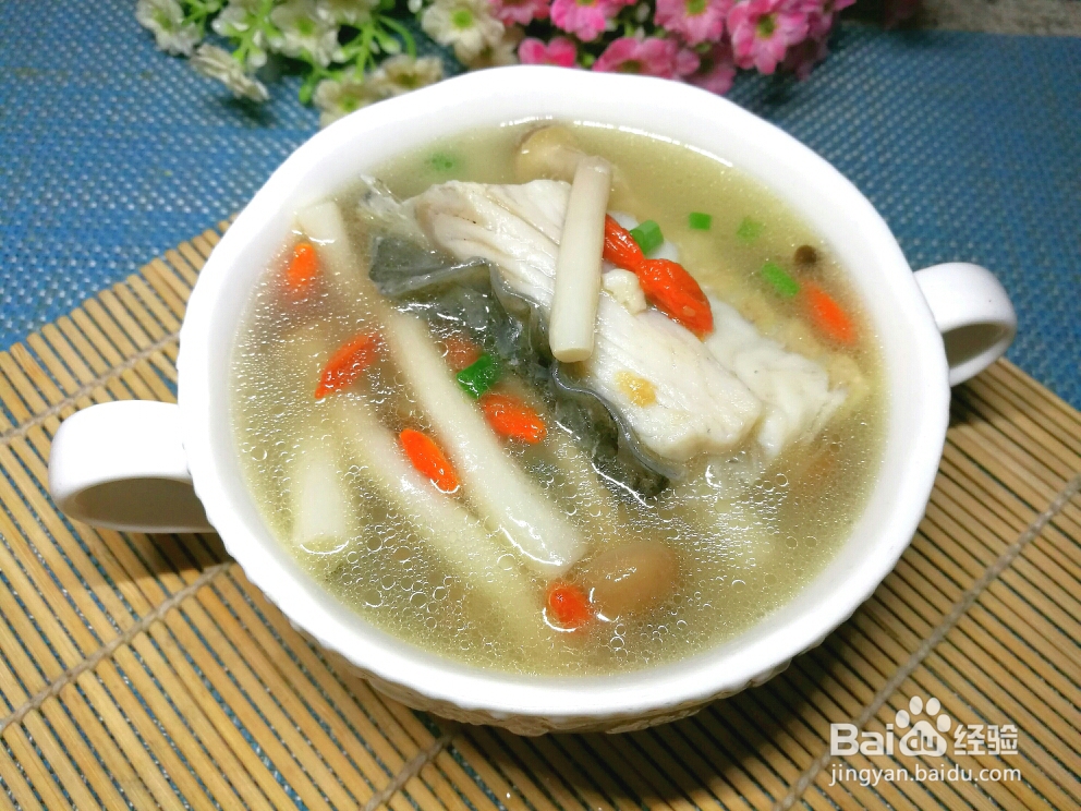 妈妈教我做的悦妈蟹味菇鱼骨汤