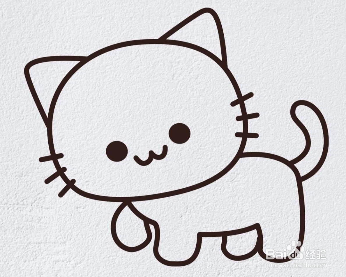 可爱的小猫怎么画