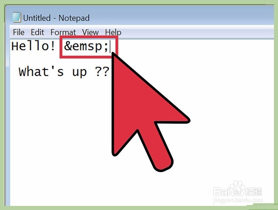 如何在HTML中加入空格