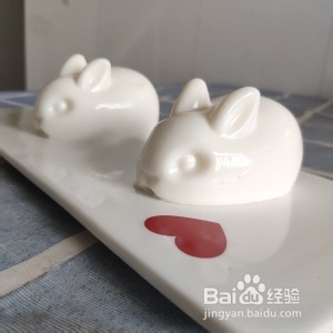 怎么做Q弹超萌网红小兔子椰奶冻