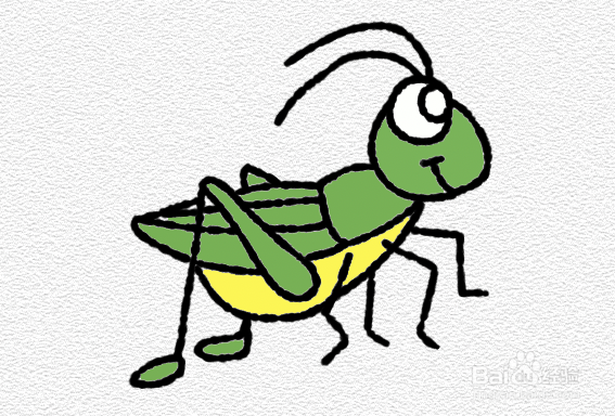 沙漠蝗虫简笔画