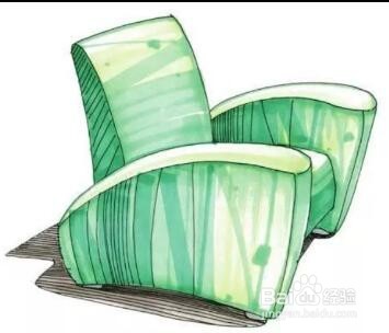 家具设计之沙发家具手绘效果图表现2