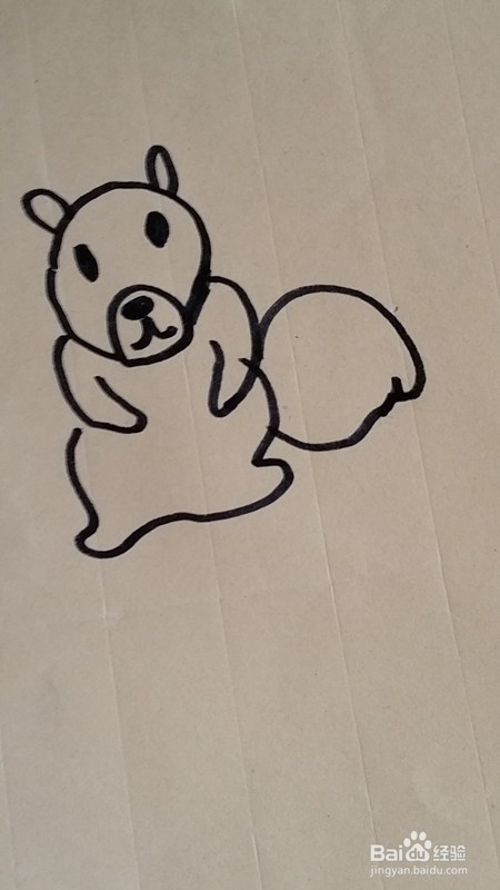 简笔画------松鼠的简单画法