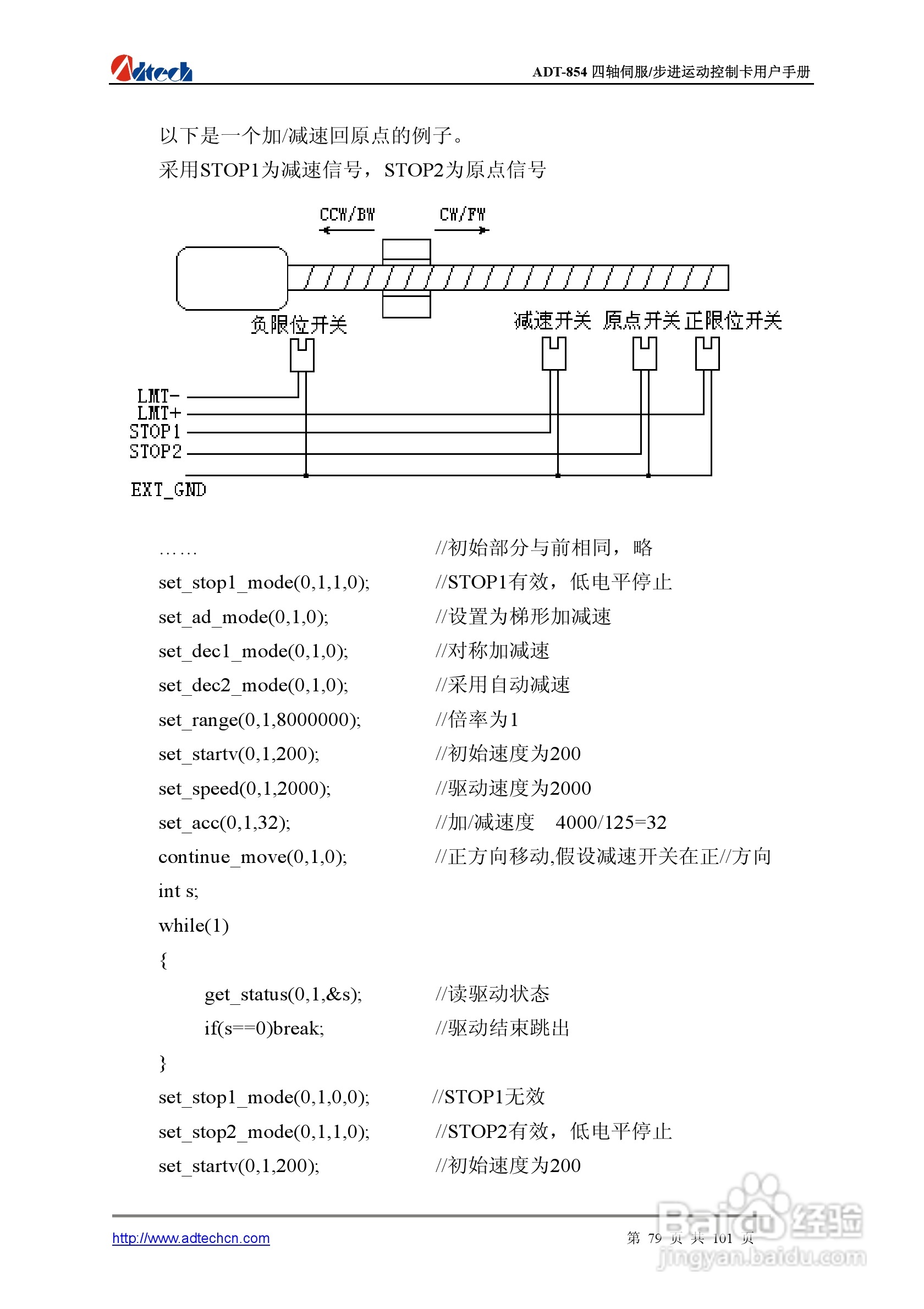 Adtech-众为兴ADT-854基于PCI总线的4轴运动控制卡说明:[8]