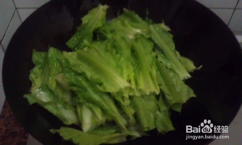 素食家常菜--腐乳炒油麦