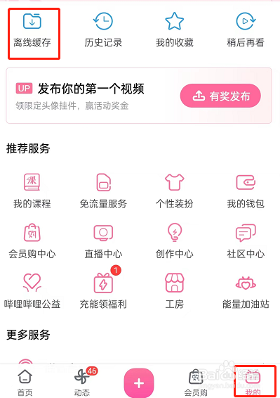 哔哩哔哩离线缓存视频在哪里更新弹幕