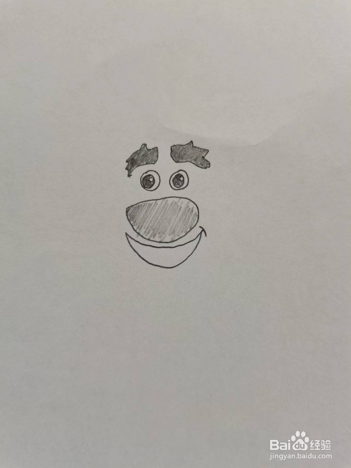 如何画滑稽的笨熊