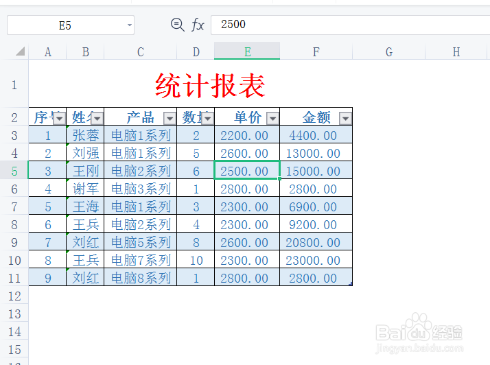 excel表格怎么下拉的时候一直能看到表头?