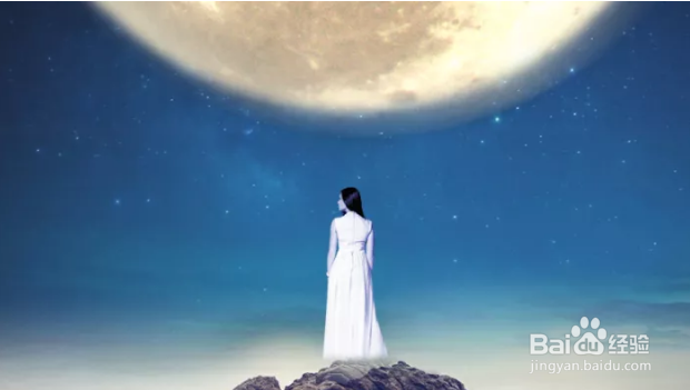 如何用PS合成月光下挥着翅膀的女孩？