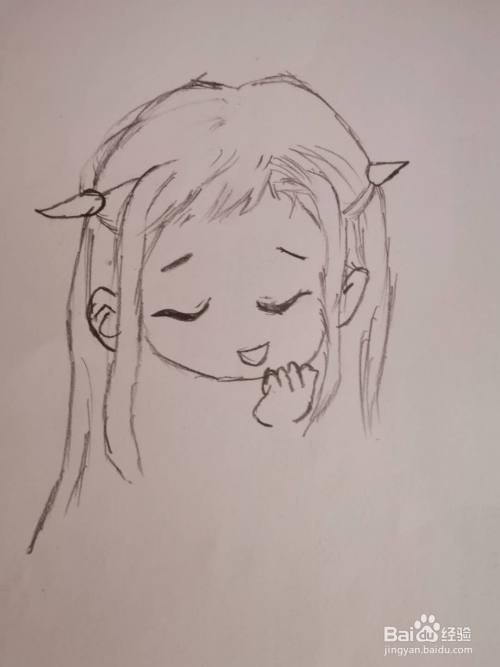 Q版花子君怎么画 百度经验