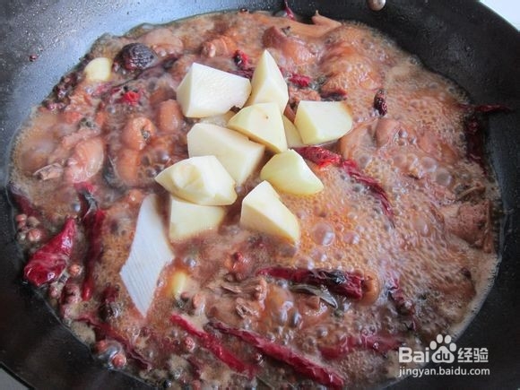 馕包大盘鸡的制作方法