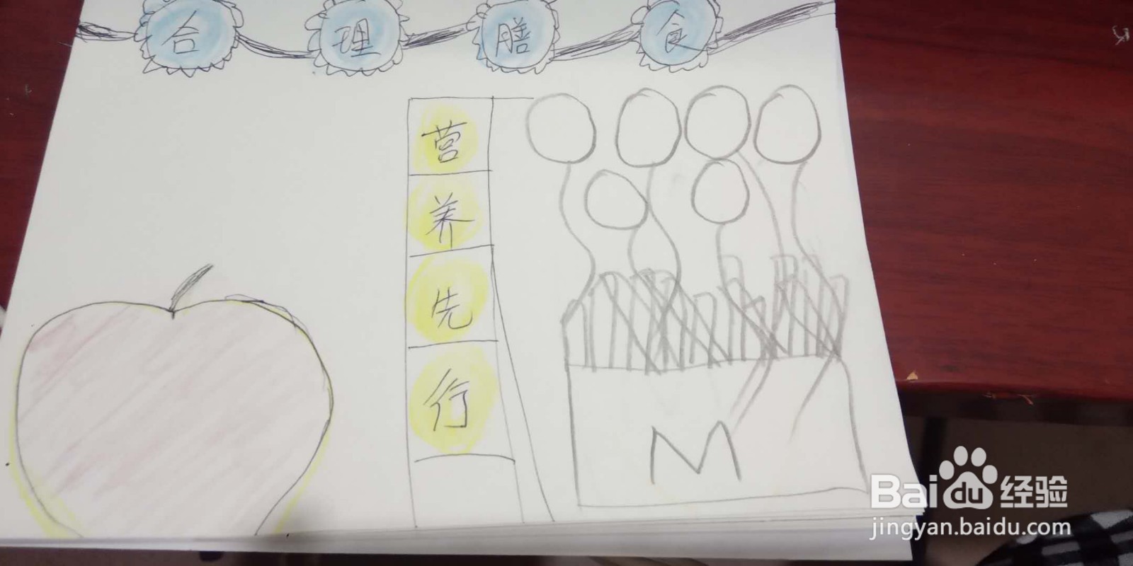 合理膳食营养先行手抄报