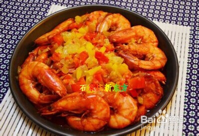 红酒甜辣吮指虾