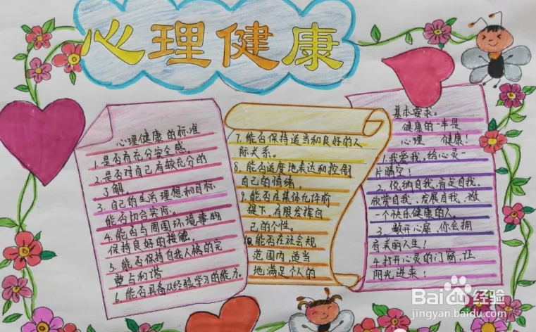 心理健康手抄报我会洗手一年级