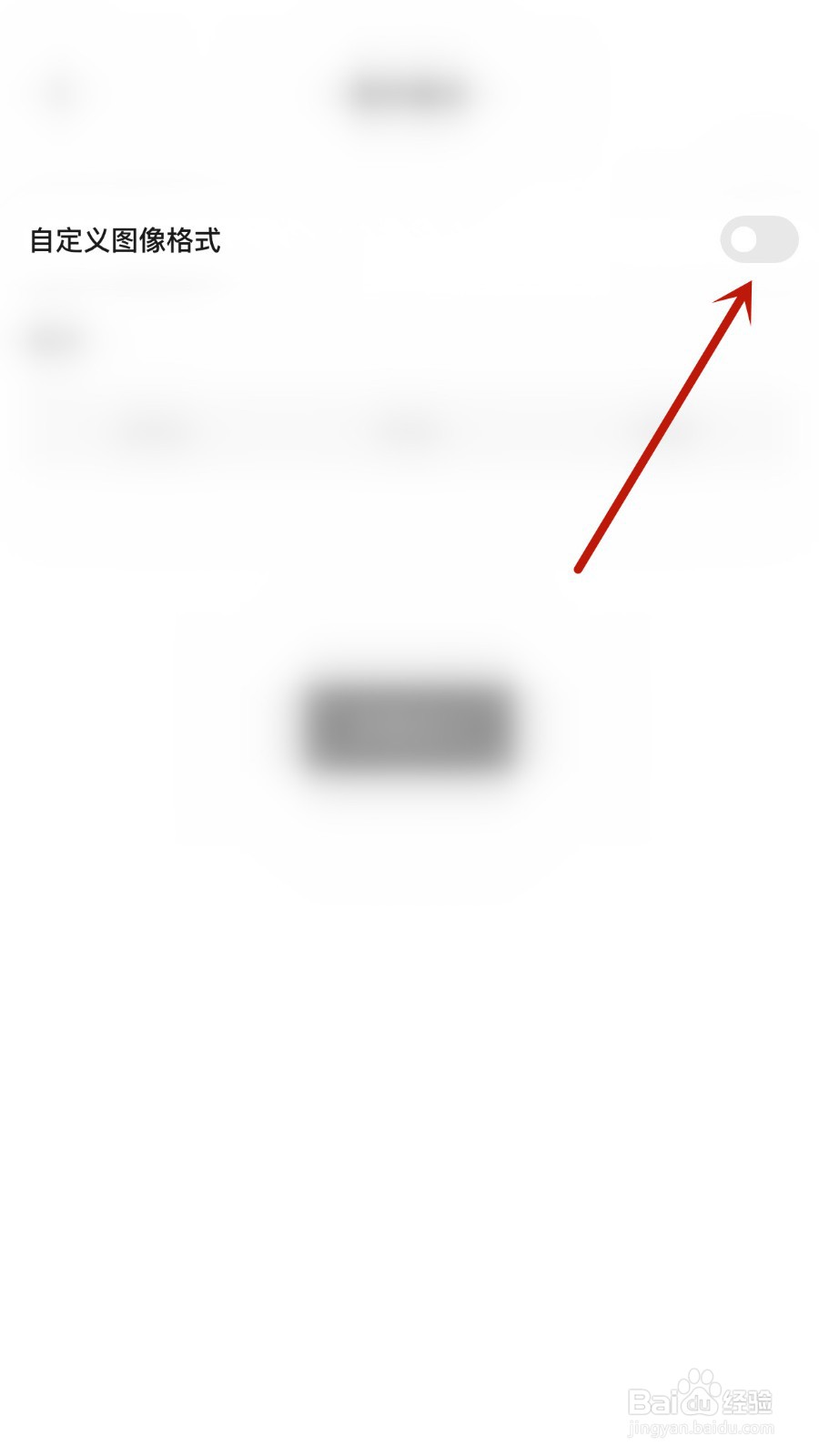 醒图如何关闭自定义图像格式