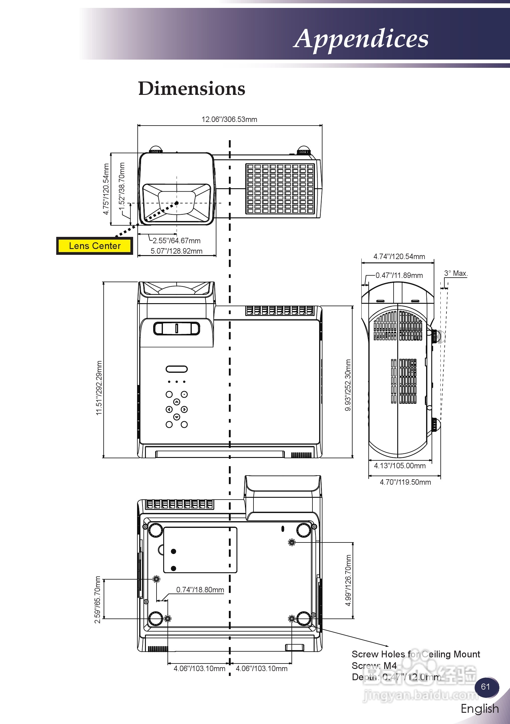 三洋 PDG-DXL100投影机说明书:[7]