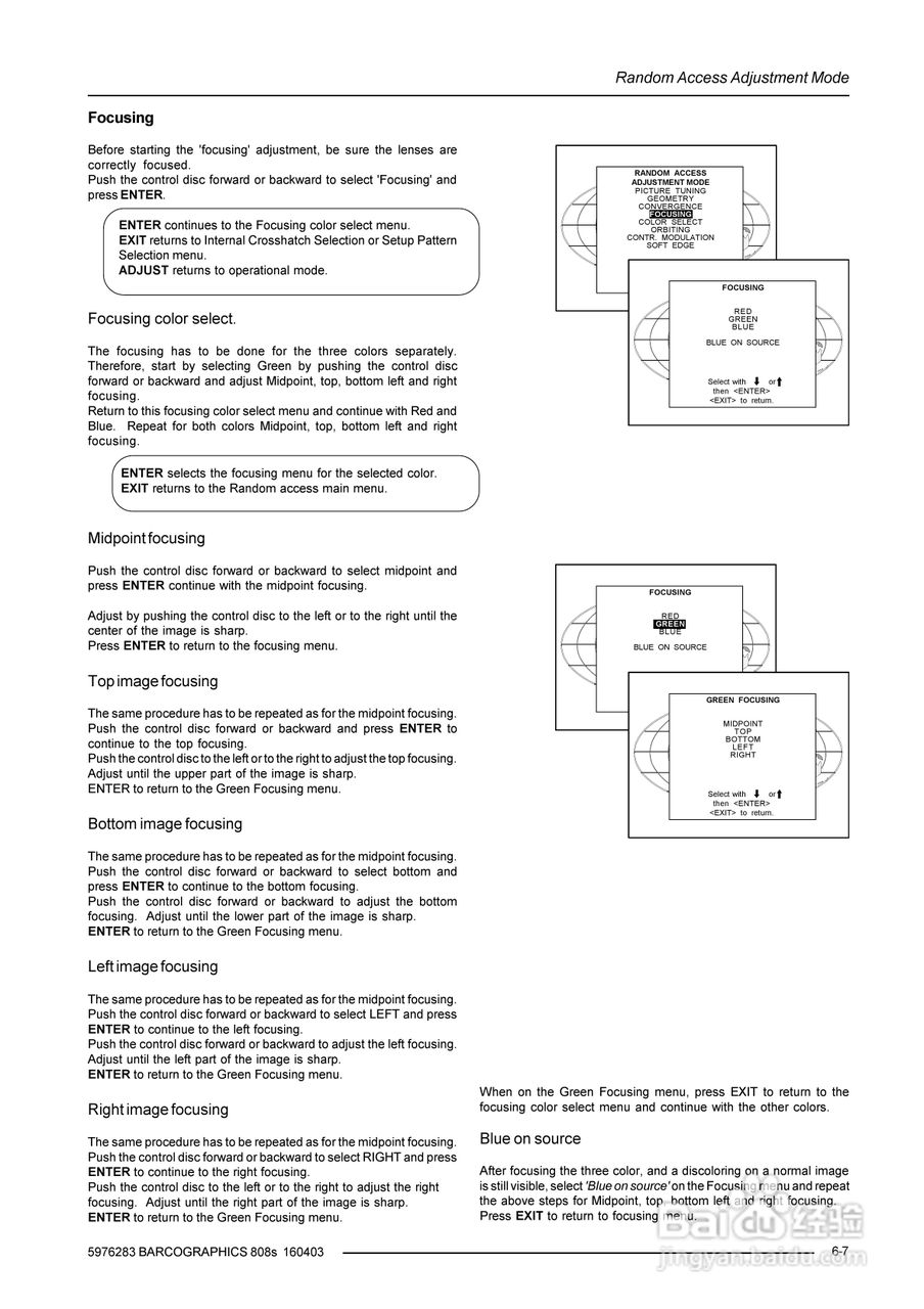 Barco巴可 GRAPHICS 808s投影机说明书:[3]