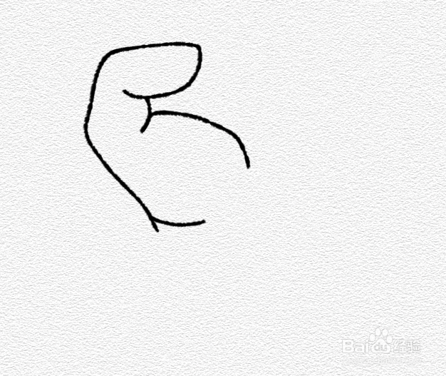 握紧的拳头怎么画