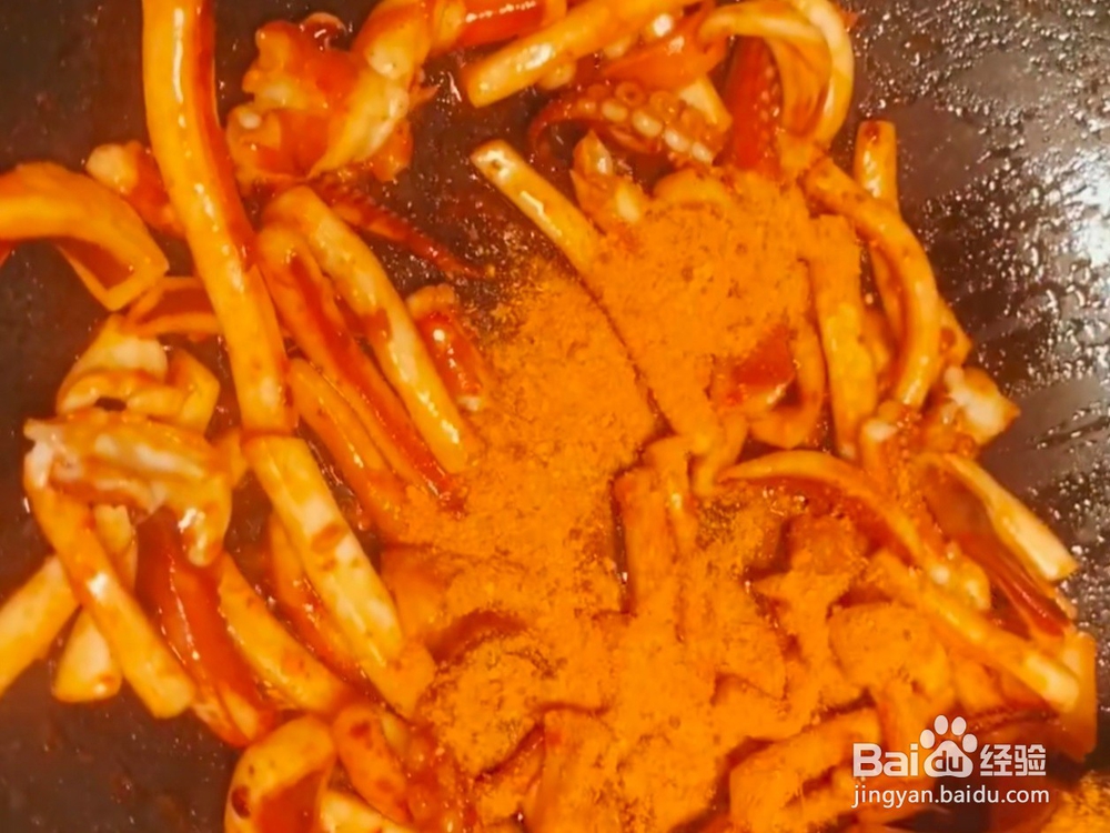 爆炒鱿鱼丝的教程