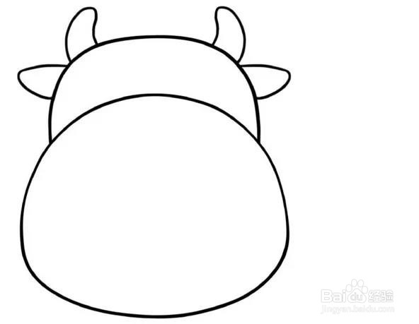 如何教孩子2分钟快速画一只小牛？