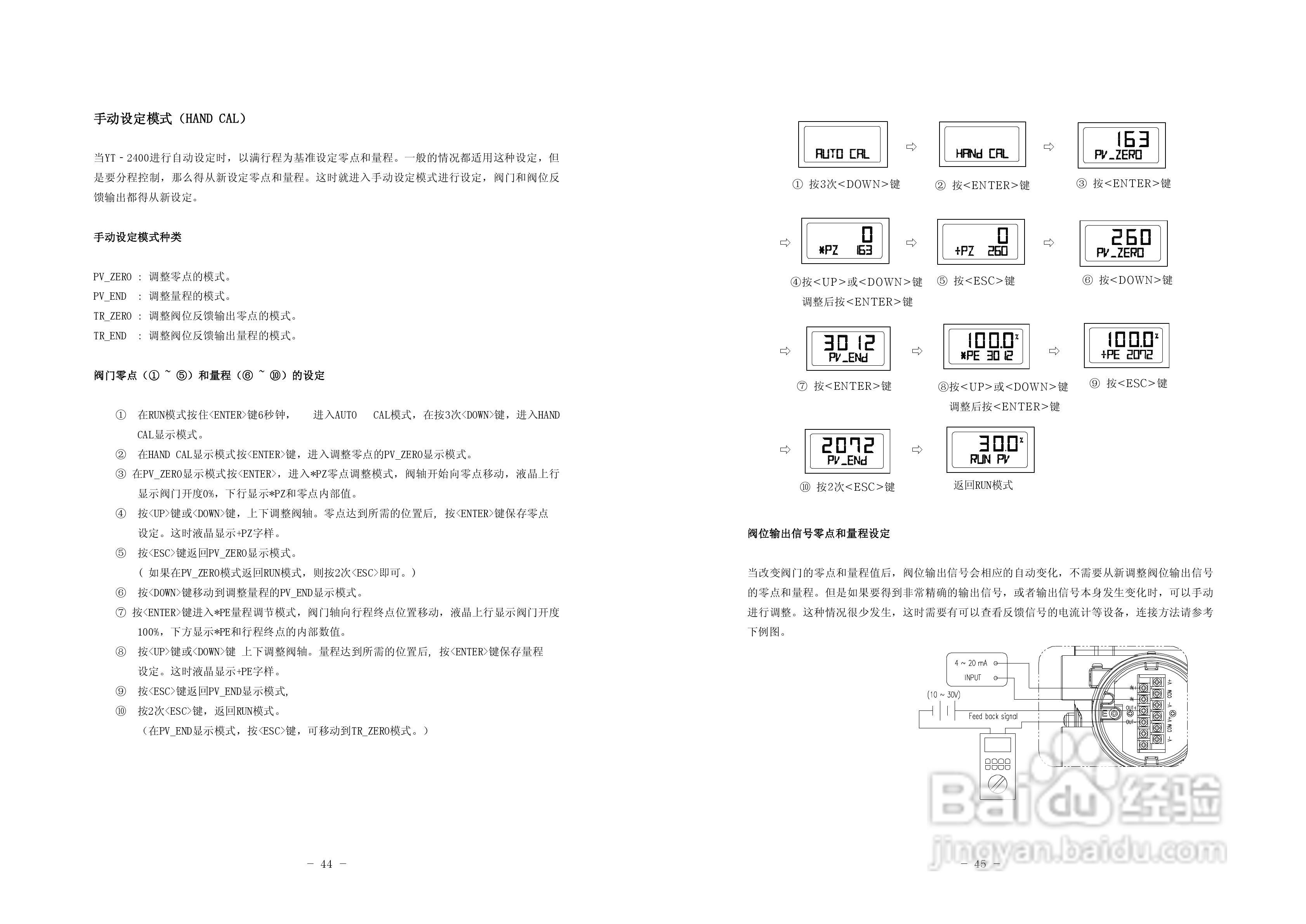 YTC 智能阀门定位器YT-2400系列使用说明书:[3]