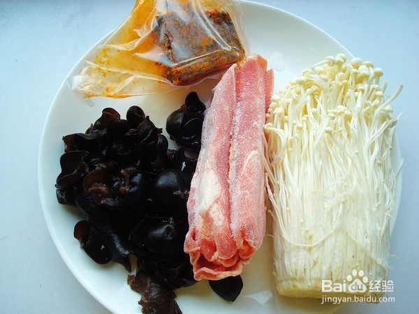 麻辣金针肥牛的做法