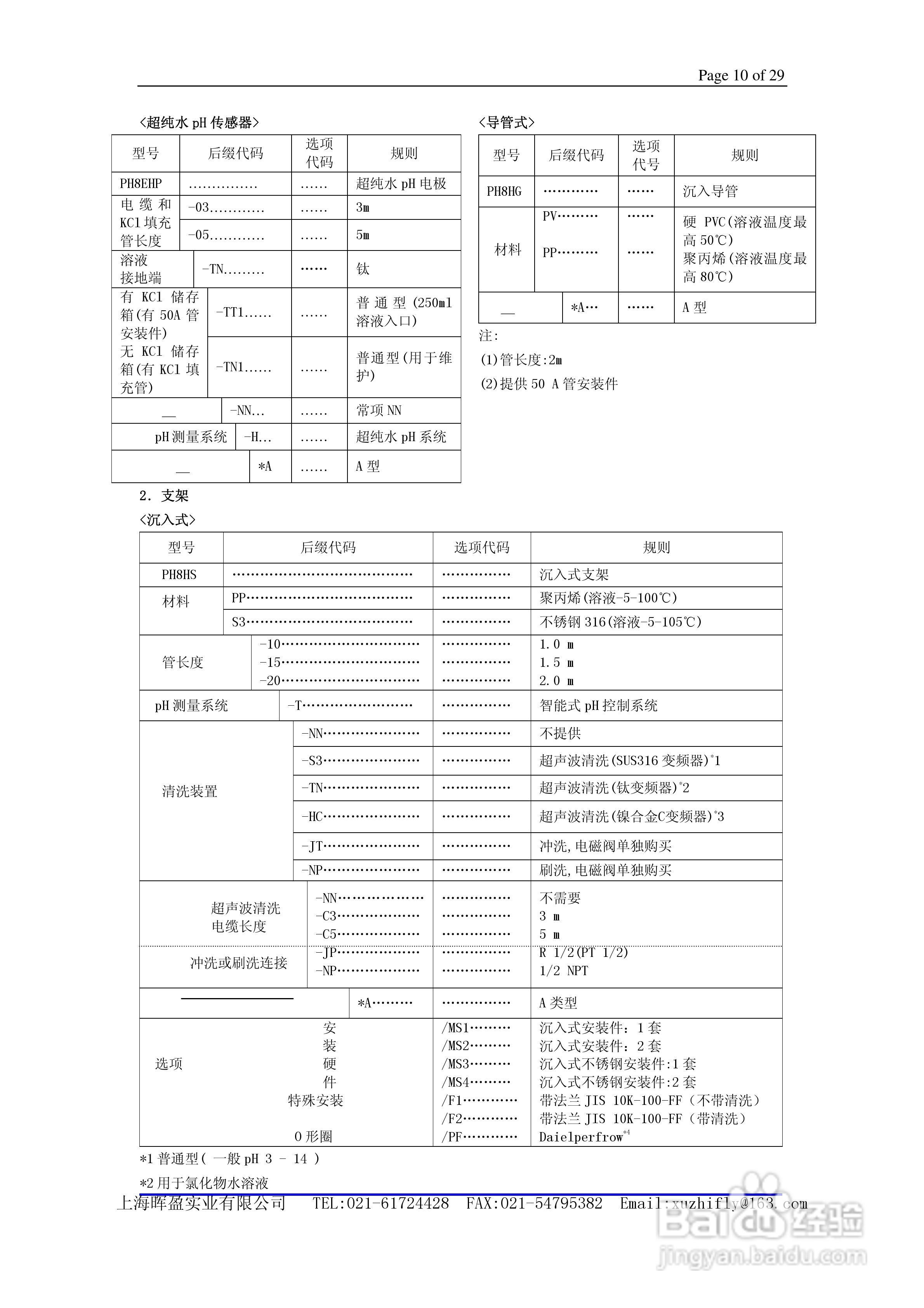 General PH400 EXA Specifications PH四线制pH 计说:[1]