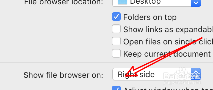 mac版TextMate怎么设置文档浏览器显示在左边