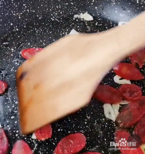 荷兰豆炒腊肠