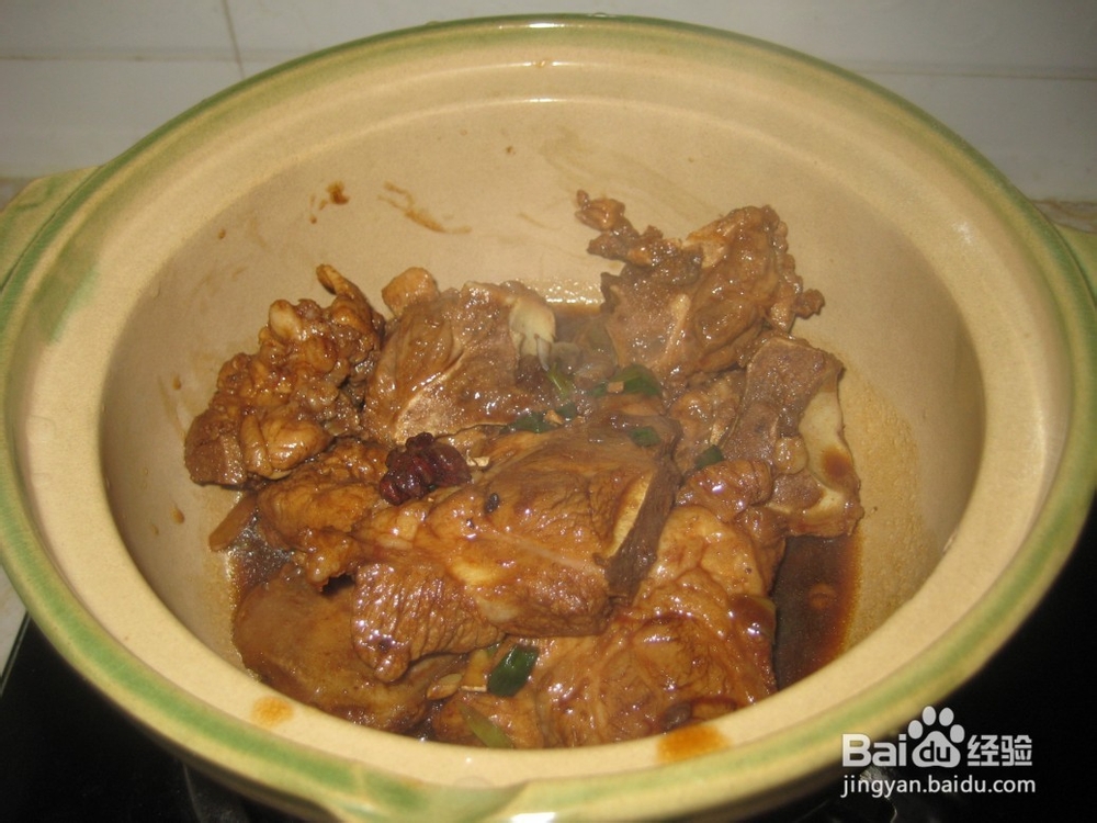 红烧猪骨焖豆角干